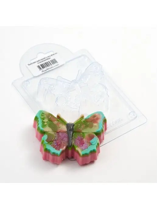 AnyMolds Бабочка павлиний глаз форма для мыла, белый