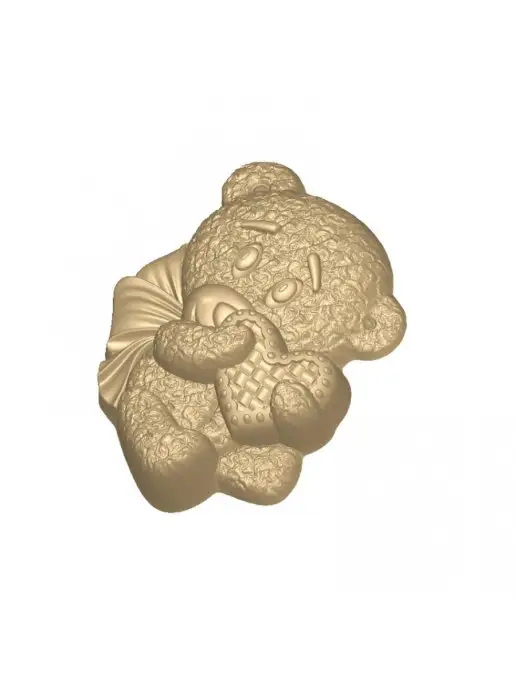 AnyMolds Плюшевый мишка с сердцем форма для мыла, белый, фото 6