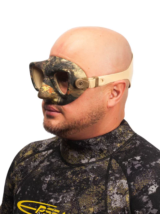 C4 CARBON Маска для плавания взрослая C4 PLASMA CAMO, зеленый, фото 6