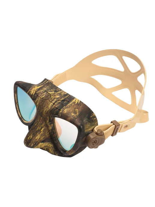 C4 CARBON Маска для плавания C4 PLASMA CAMO HD для фридайвинга, зеленый, фото 4