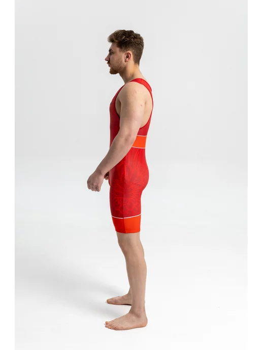 Boybo Трико борцовское PROFI GERB BT30, красный, фото 4