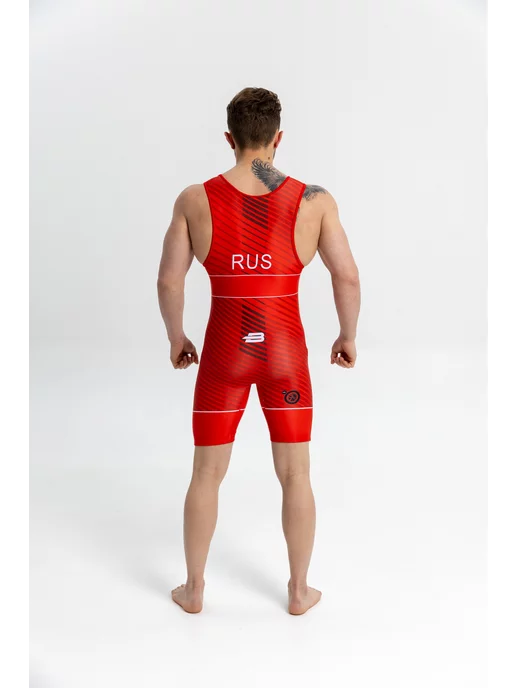 Boybo Трико борцовское PROFI BT45, красный, фото 4