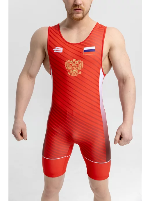 Boybo Трико борцовское PROFI BT45, красный, фото 5