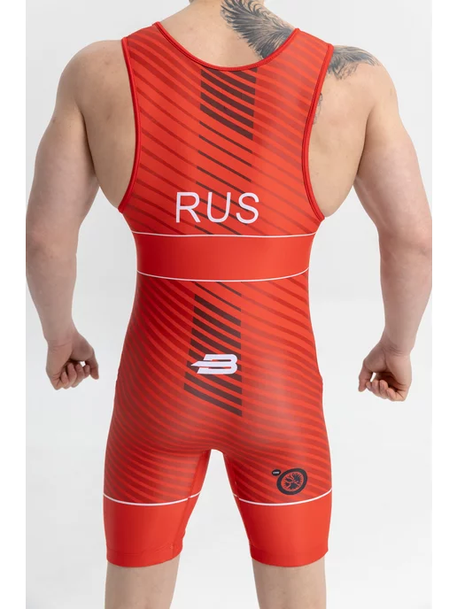 Boybo Трико борцовское PROFI BT45, красный, фото 6