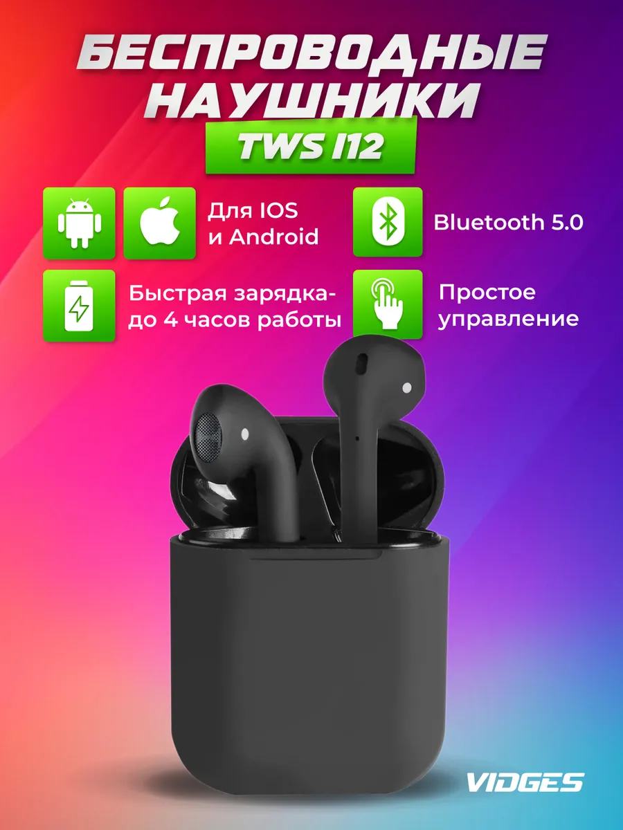 Наушники беспроводные i12