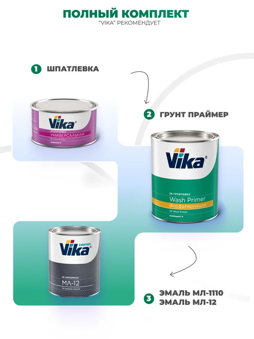 VIKA Грунт антикоррозийный Праймер (Primer), первичный, 1 кг, 1 кг, фото 7