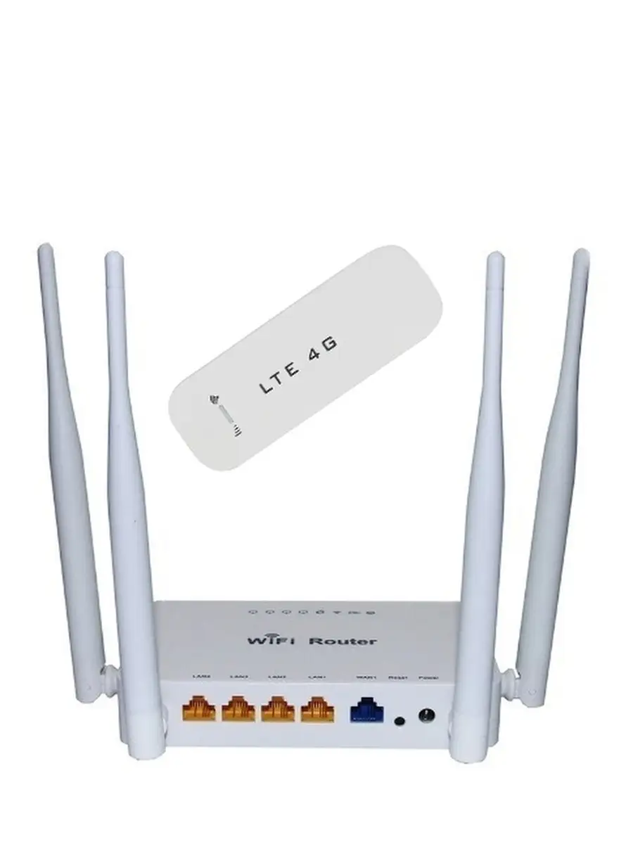 Комплект роутер ZBT 1626 + Wi-Fi 4G (LTE) USB модем ZBT 71162470 купить за  2 252 ₽ в интернет-магазине Wildberries