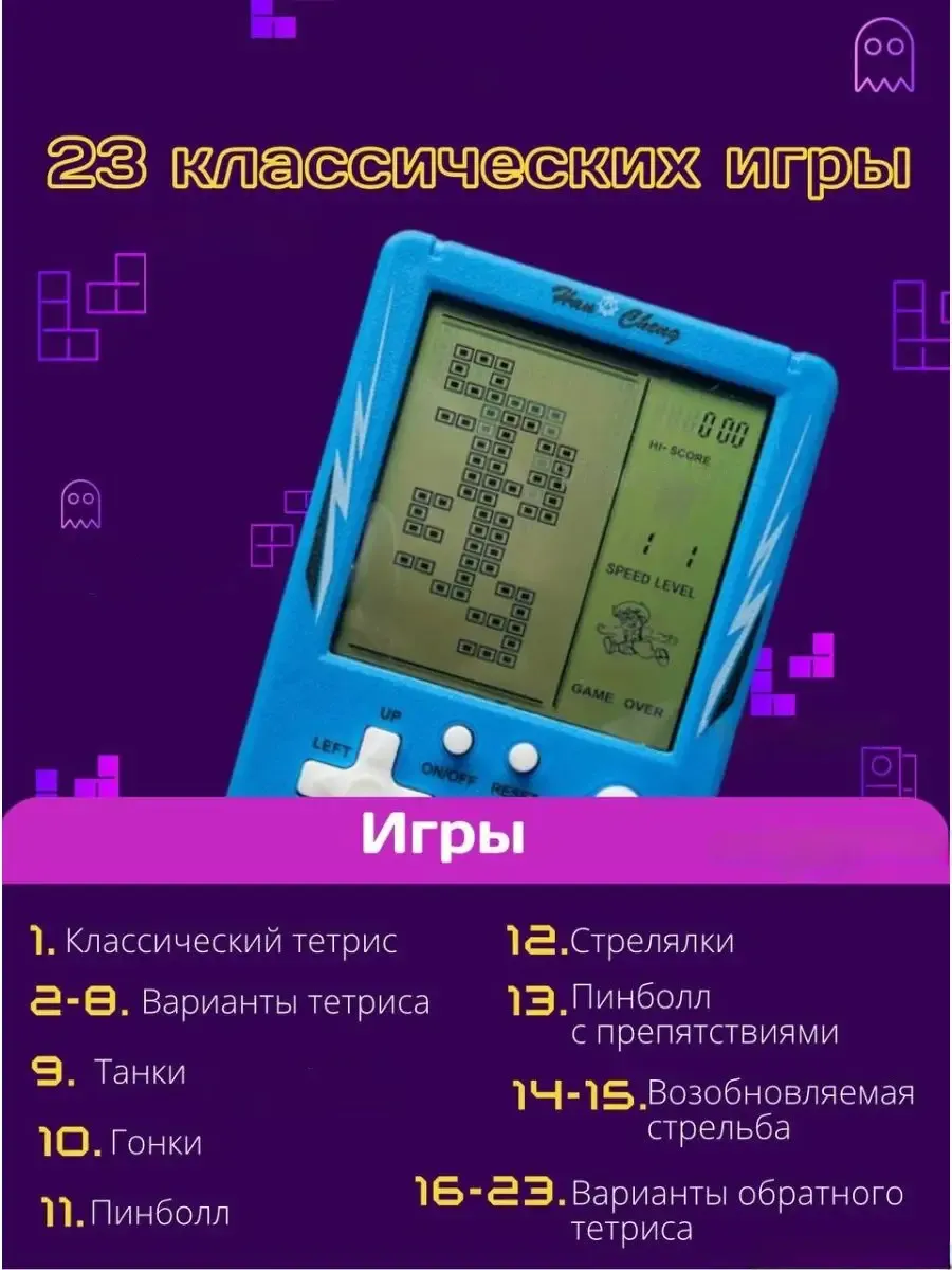 Тетрис BRICK GAME 9999 in 1 VIDGES 71371730 купить за 353 ₽ в  интернет-магазине Wildberries