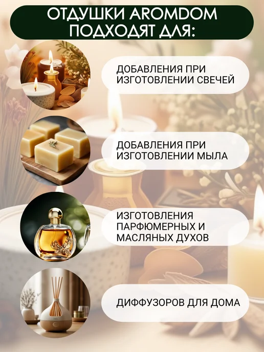 Aromdom Отдушка для свечей и мыла. 15 мл. Молекула 02, 15 мл, фото 3