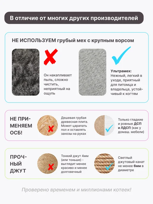 RICH BREED Когтеточка домик для кошки напольная игровой комплекс, вариант, фото 8
