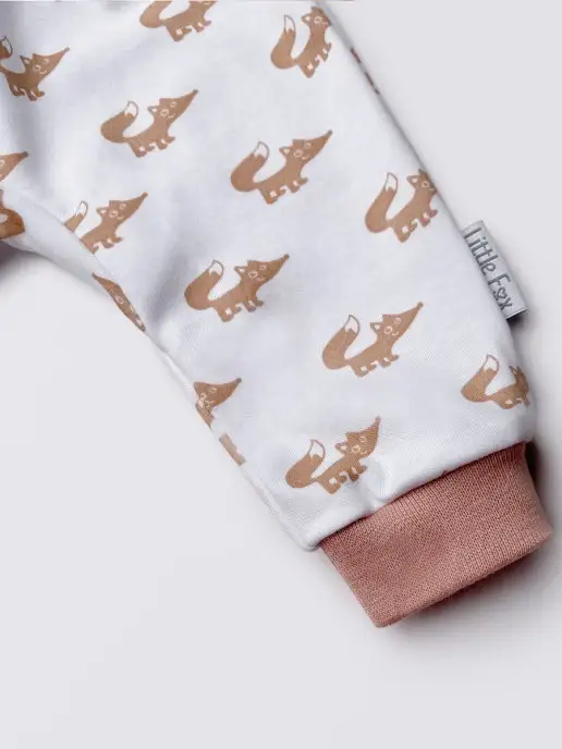Little Fox Штанишки ползунки для новорожденных, белый, фото 7