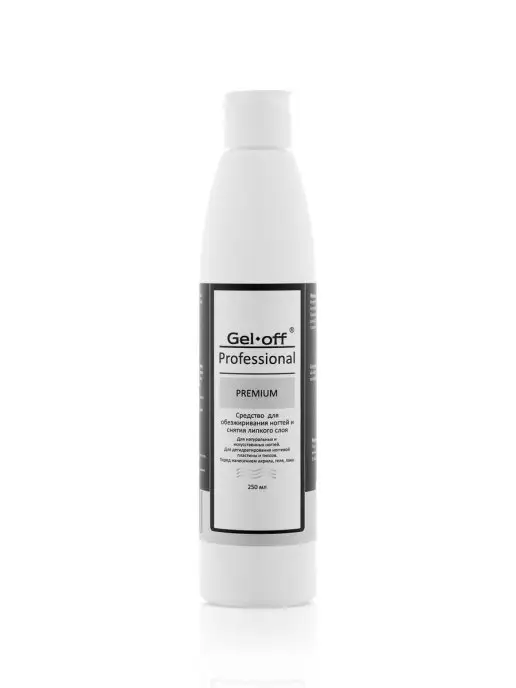 GEL-OFF PREMIUM Обезжириватель для ногтей 500 мл, 250 мл