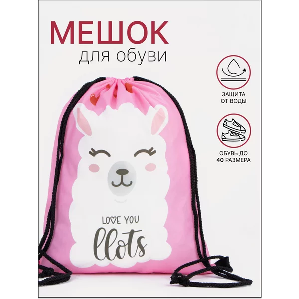 Мешок для обуви Лама