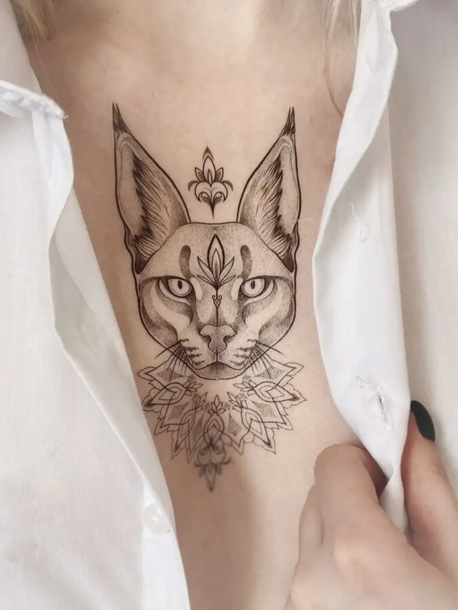 🐱Тату Кошка [Значение]🐱 для Женщин и Мужчин | TattooAssist