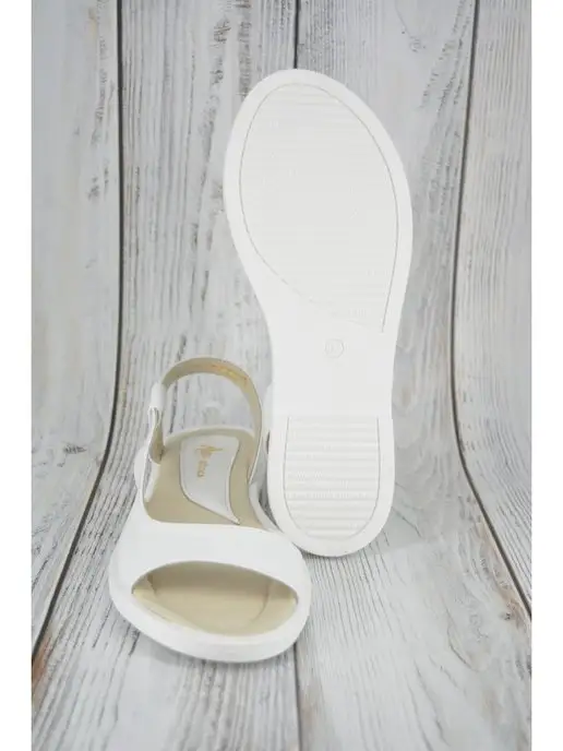 ABI-SHOES Босоножки белые летние из натуральной кожи, белый, фото 6
