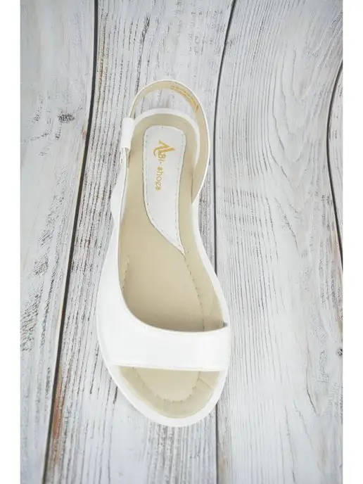 ABI-SHOES Босоножки белые летние из натуральной кожи, белый, фото 7