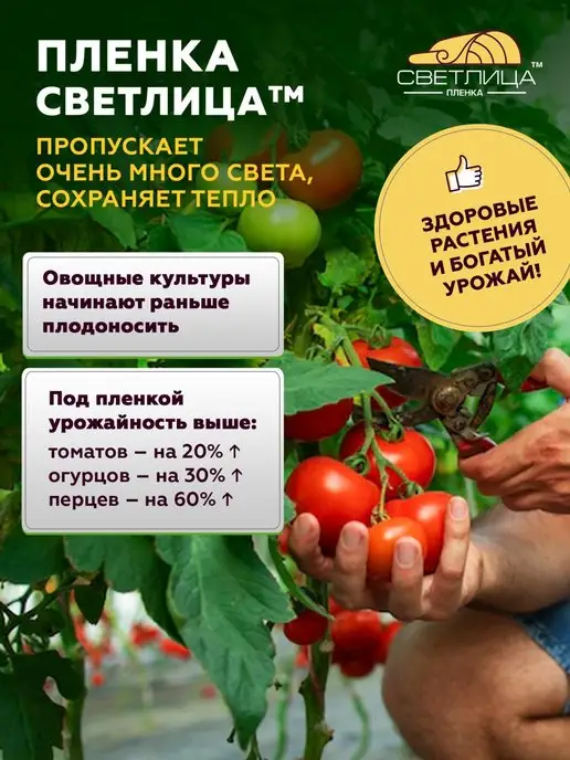 Светлица Пленка многолетняя 120 мкм 4*1м, 4x1 м, фото 5