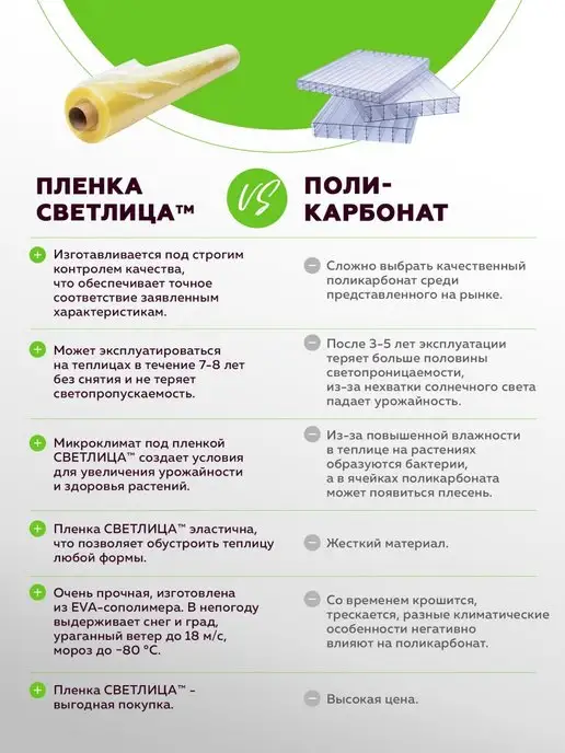 Светлица Пленка многолетняя 120 мкм 4*1м, 4x1 м, фото 8