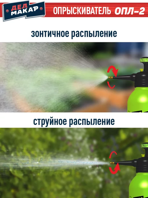 ДЕД МАКАР опрыскиватель ручной помповый, распылитель, вариант, фото 7