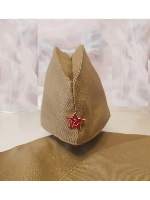 ВоенторгCity Пилотка военная детская со звездой, серый, фото 4