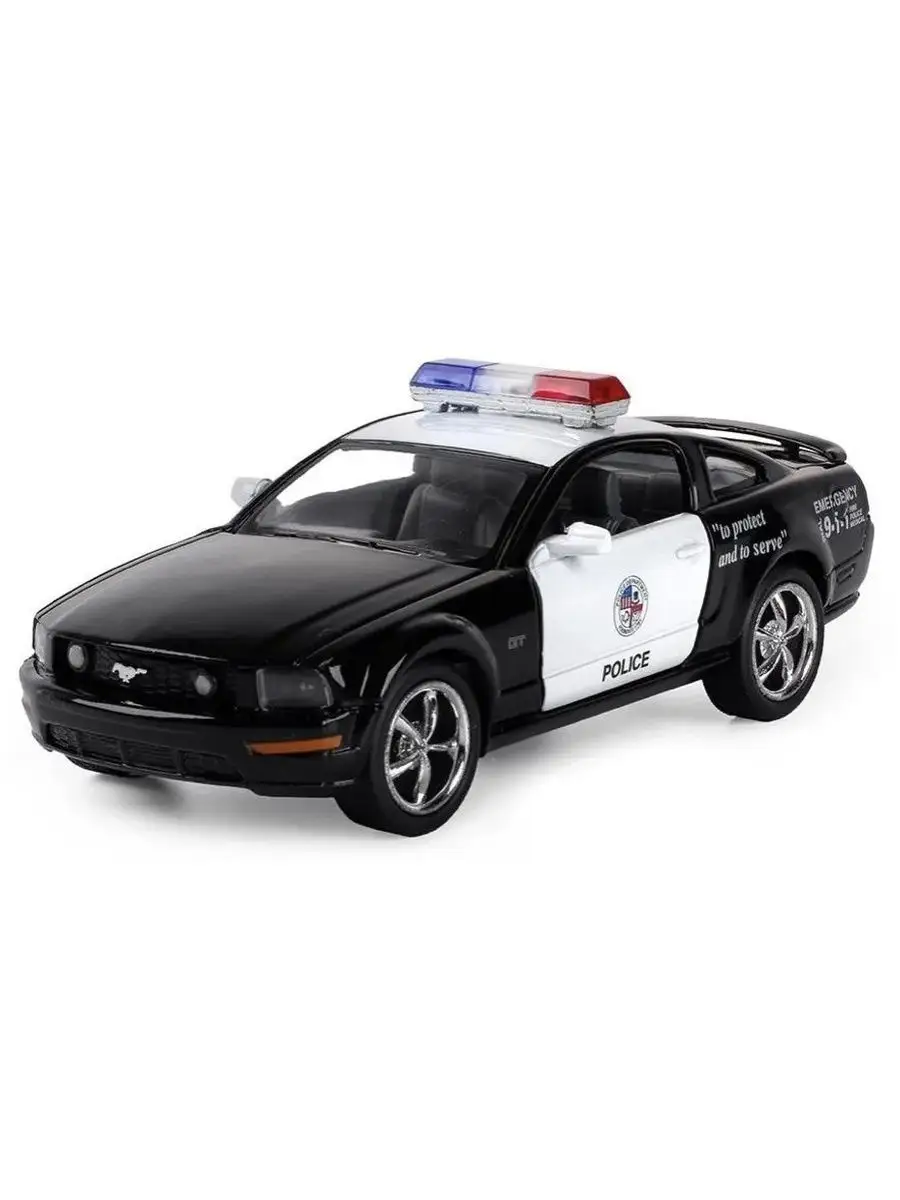 Машинка металлическая Kinsmart 1:38 Ford Mustang GT Police KINSMART  71687389 купить за 453 ₽ в интернет-магазине Wildberries