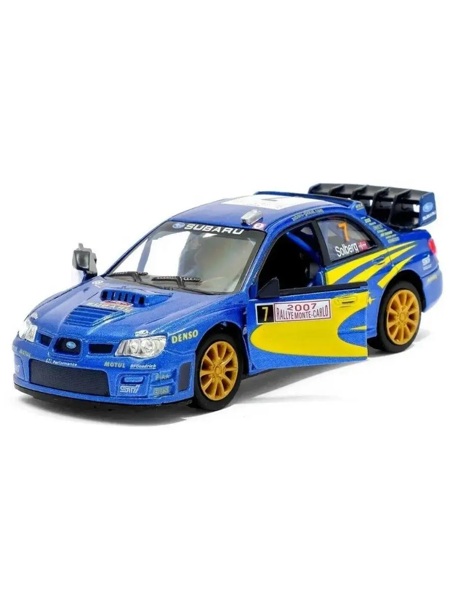 Машина металлическая Subaru Impreza WRC 2007 1:36 KINSMART 71687763 купить  в интернет-магазине Wildberries