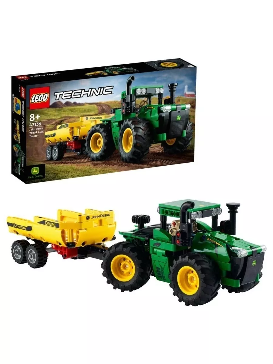 Конструктор Technic John Deere 9620R 4WD Трактор 390дет Lego. 71704844  купить за 5 159 ₽ в интернет-магазине Wildberries