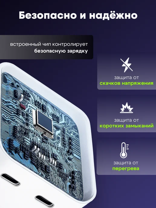 GQbox Мощный блок питания Type-c 50W, 50 Вт, фото 4