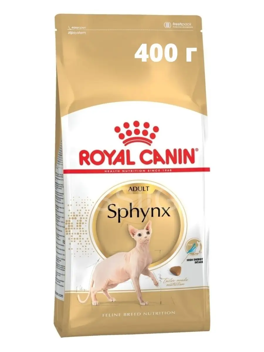 Сухой корм Royal Canin Sphynx для кошек породы сфинкс Роял Канин с птицей  400 г ! ROYAL CANIN 71794157 купить в интернет-магазине Wildberries