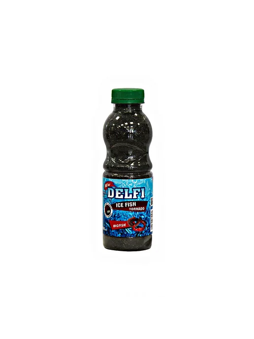 DELFI Прикормка зимняя большая рыба, червь мотыль, черная, черный