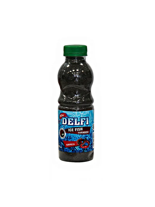 DELFI Прикормка зимняя карась, червь мотыль, черная, черный