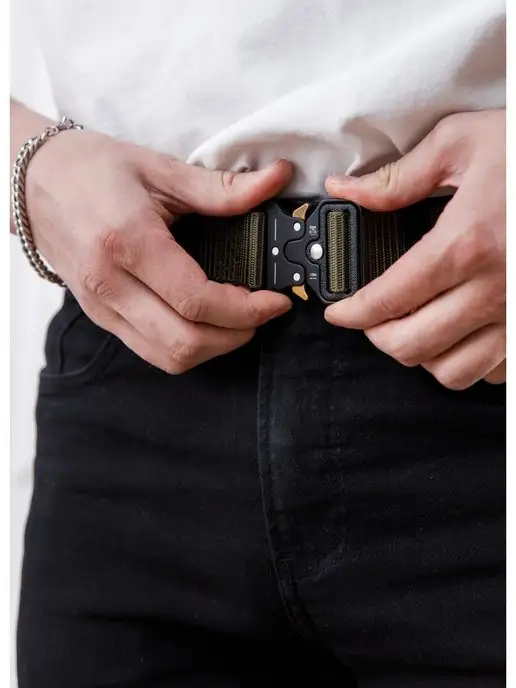 Awengo Belts Ремень тактический кобра стропа хаки, зеленый, фото 8