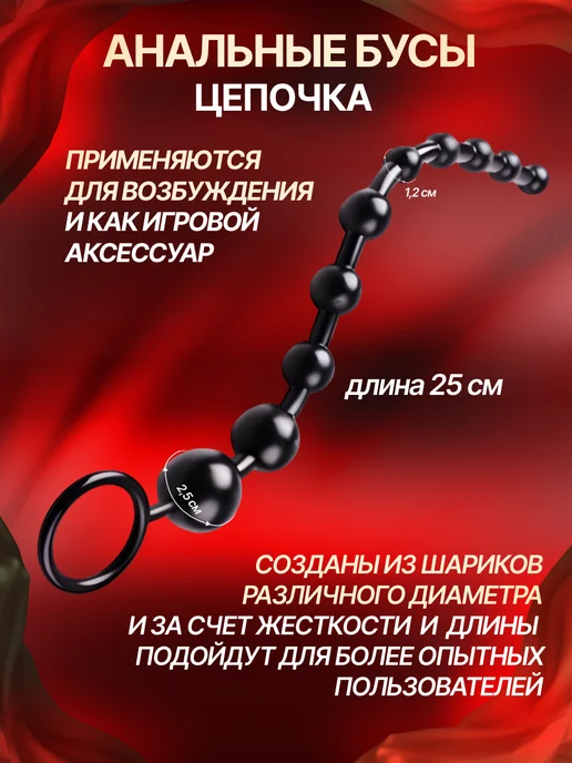 АнальныеПробки Анальная пробка набор для анала 18+, черный, фото 8
