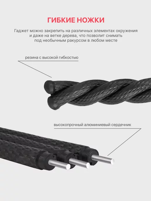 Ulanzi Гибкий штатив для камер и смартфонов, вариант, фото 2