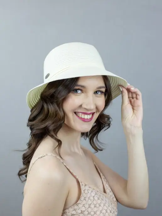 LERAYSENSE Шляпа женская,летняя,хлопковая, белый, фото 5