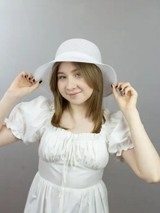 LERAYSENSE Шляпа летняя хлопковая, белый, фото 2