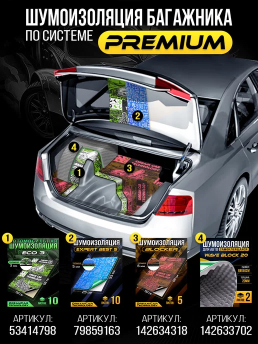 DreamCar Technology Шумоизоляция Blocker 6.5, вариант, фото 7