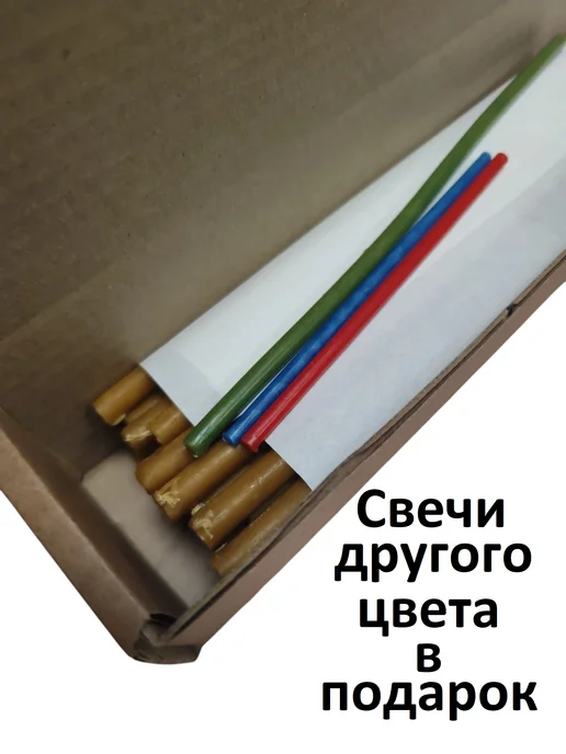 Свечи Good Day Свечи восковые желтые №10 30шт, 30 шт, фото 3