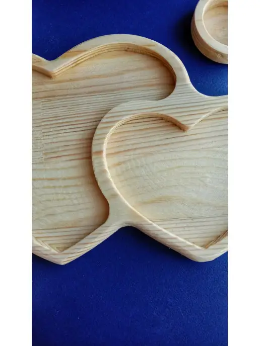 SK WOOD FOR KITCHEN Менажница деревянная сердце, белый, фото 8